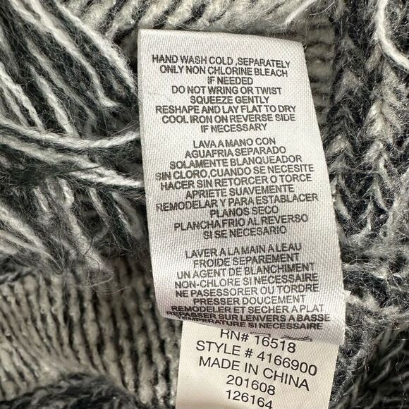 Maddie Junior XS stripe Sweater with Fringe Navy - Picture 4 of 5